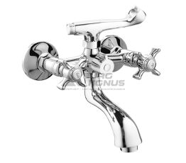 HAIBA Смеситель для ванны двухвентильный Zeus Euro 142 керамика (HB0835)
